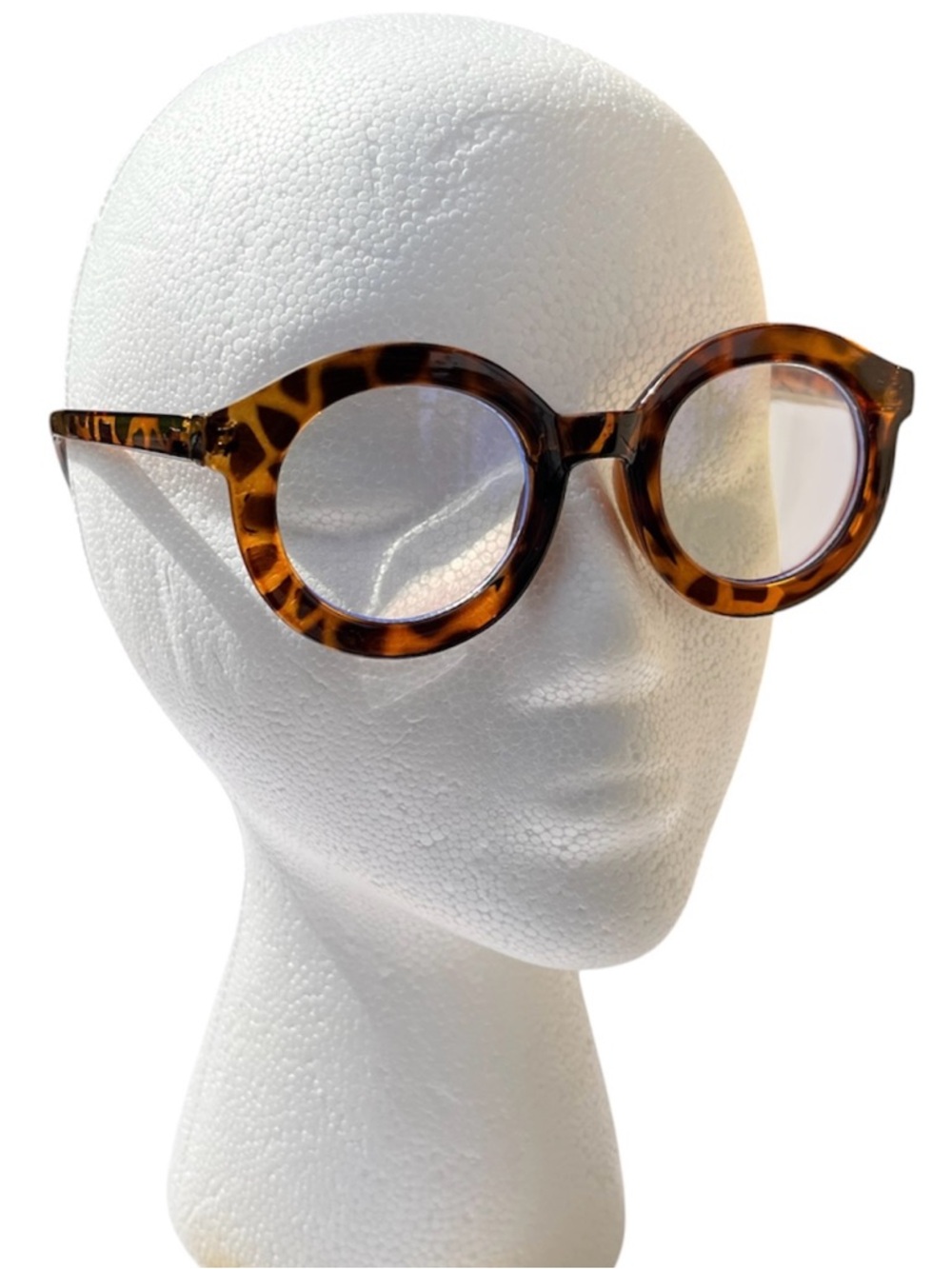 Tortoise Frame Clear Lens Glasses Lightweight Trendy Fashion Eyewear